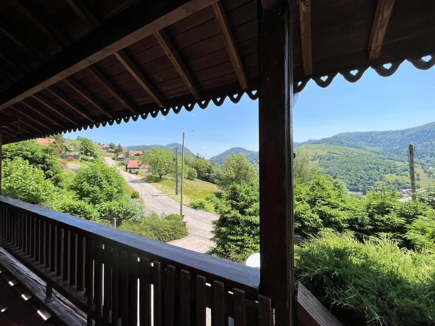 Chalet Bois Vue Panoramique : 2 Logements Et Sauna Bussang Extérieur photo