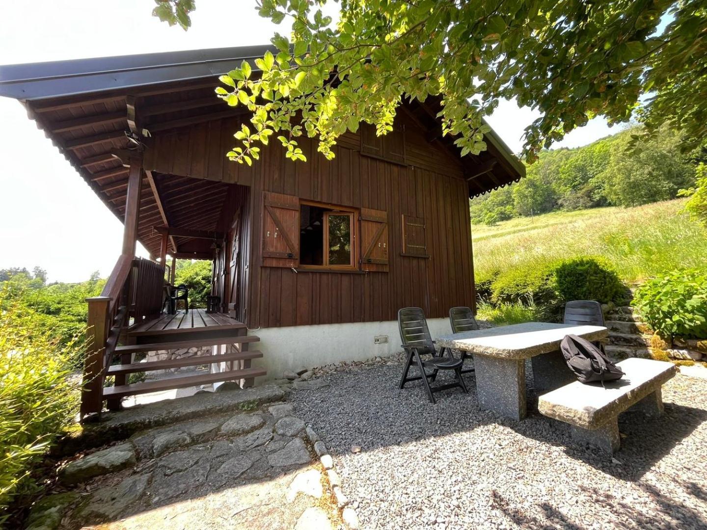 Chalet Bois Vue Panoramique : 2 Logements Et Sauna Bussang Extérieur photo